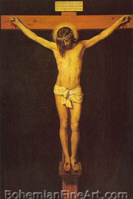 Diego Rodriguez de Silva Velazquez, Christ on the Cross Fine Art Reproduction Oil Painting