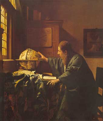 Johannes Vermeer, The Astronomer Fine Art Reproduction Oil Painting
