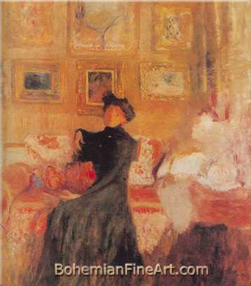 Edouard Vuillard, Le Divan Rouge Fine Art Reproduction Oil Painting