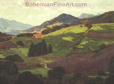 William Wendt, I Lifted Mine Eyes Unto the Hills Fine Art Reproduction Oil Painting