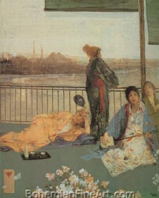James Abbot McNeil Whistler, The Balcony Fine Art Reproduction Oil Painting