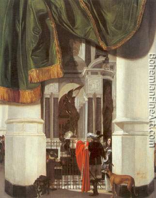 Emmanuel de Witte, Interior of the Nieuwe Kerk in Delft Fine Art Reproduction Oil Painting