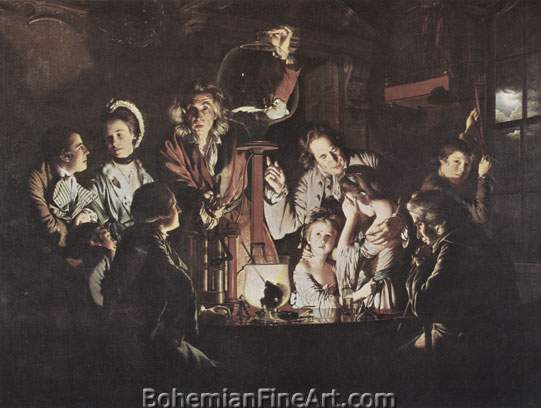 Joseph Wright of Derby, An Experiment on a Bird Fine Art Reproduction Oil Painting