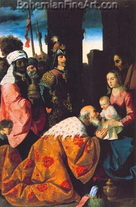 Francisco de Zurbaran, The Adoration of the Magi Fine Art Reproduction Oil Painting