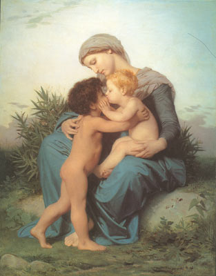 Adolphe-William Bouguereau, Fraternal Love Fine Art Reproduction Oil Painting