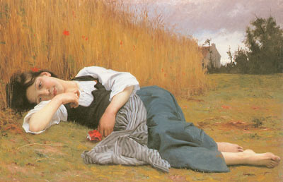 Adolphe-William Bouguereau, Rest in Harvest Fine Art Reproduction Oil Painting