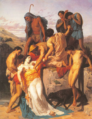 Adolphe-William Bouguereau, Zenobia Found by Shepherds on the Banks Fine Art Reproduction Oil Painting