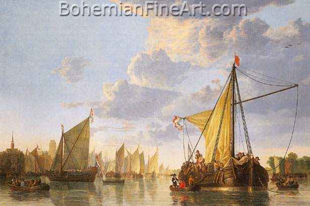 Aelbert Cuyp, The Maas at Dordrecht Fine Art Reproduction Oil Painting