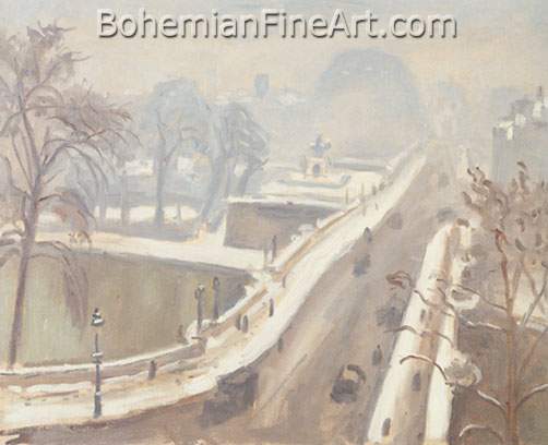 Albert Marquet, Le Pont Neuf sous la Neige Fine Art Reproduction Oil Painting