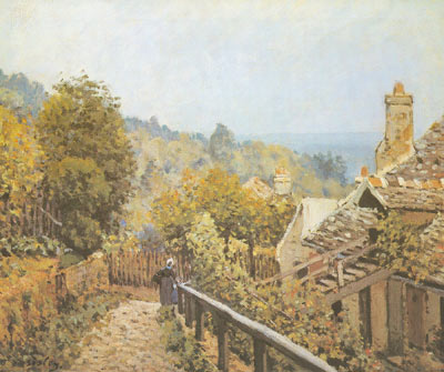 Alfred Sisley, Sentier de la Mi-Cote Louveciennes Fine Art Reproduction Oil Painting