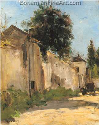 Antoine Vollon, A Road at Le Plessis-Piquet+ near Fontenay Fine Art Reproduction Oil Painting
