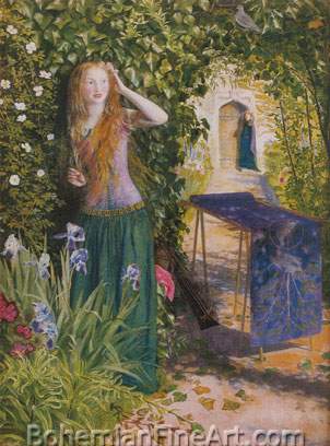 Arthur Hughes, Fair Rosamund Fine Art Reproduction Oil Painting