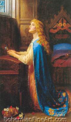Arthur Hughes, Forget Me Not Fine Art Reproduction Oil Painting