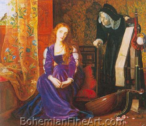Arthur Hughes, The Pained Heart Fine Art Reproduction Oil Painting
