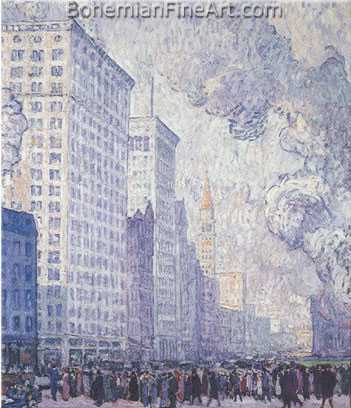 B.J.O. Nordfeldt, Chicago Fine Art Reproduction Oil Painting