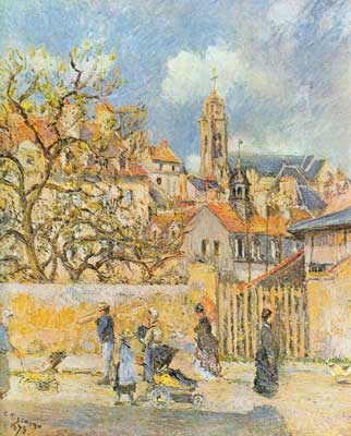 Camille Pissarro, Park in Pontoise Fine Art Reproduction Oil Painting