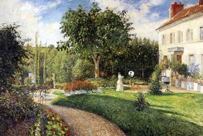 Camille Pissarro, The Garden of Les Mathurins at Pontoise Fine Art Reproduction Oil Painting