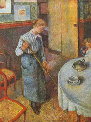 Camille Pissarro, The Little Country Maid Fine Art Reproduction Oil Painting