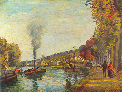 Camille Pissarro, The Seine at Marly Fine Art Reproduction Oil Painting