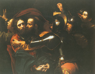 Michelangelo Caravaggio, The Kiss of Judas Fine Art Reproduction Oil Painting
