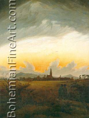 Caspar David Friedrich, Neubrandenburg Fine Art Reproduction Oil Painting
