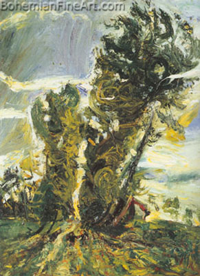 Chaim Soutine, Large Poplars at Civry Fine Art Reproduction Oil Painting