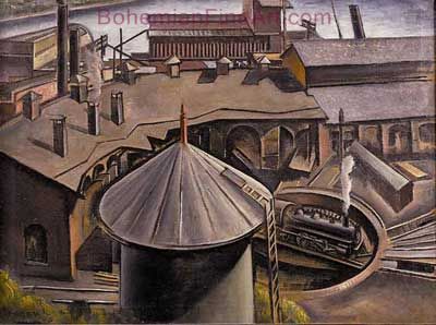 Charles Rosen, The Roundhouse+ Kingston+ New York Fine Art Reproduction Oil Painting