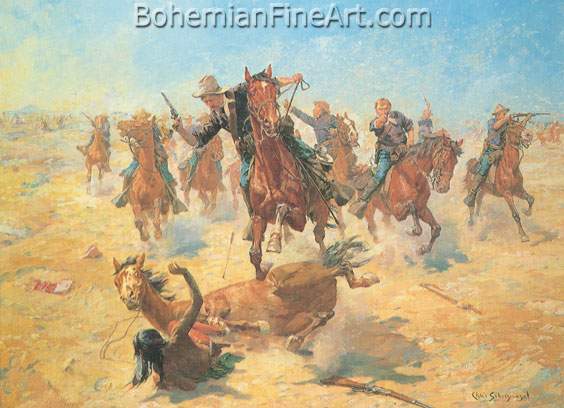 Charles Shyreyvogel, How Kola! Fine Art Reproduction Oil Painting