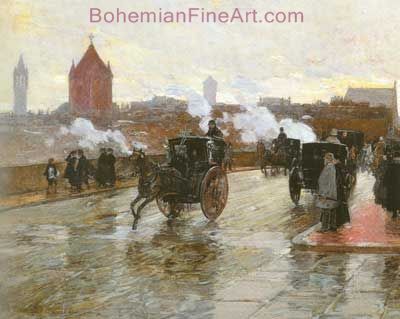 Childe Hassam, Clearing Sunset Fine Art Reproduction Oil Painting