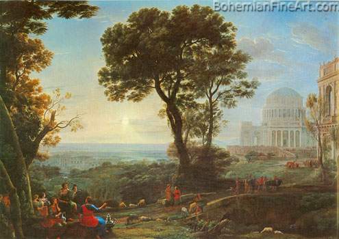 Claude Gellee Lorrain, Cephalus and Procris Reunited by Diana Fine Art Reproduction Oil Painting