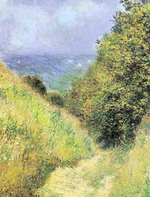 Claude Monet, Chemin de la Cavee at Pourville Fine Art Reproduction Oil Painting