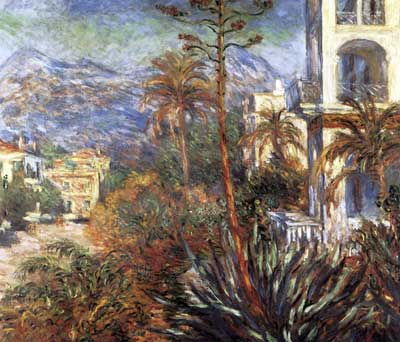 Claude Monet, The Villas in Bordighera Fine Art Reproduction Oil Painting