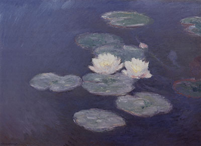 Claude Monet, Water Lilies+ Evening Effect Fine Art Reproduction Oil Painting