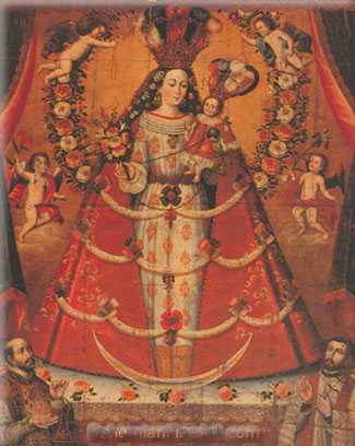  Cuzco School, Our Lady of the Rosary Fine Art Reproduction Oil Painting