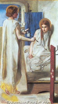 Dante Gabriel Rossetti, The Annunciation Fine Art Reproduction Oil Painting