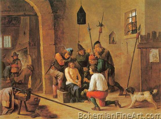 David Teniers the Younger, The Crowning with Thorns Fine Art Reproduction Oil Painting