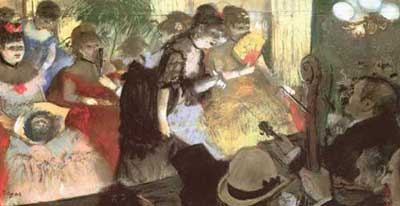 Edgar Degas, Cabaret (Pastel on Paper) Fine Art Reproduction Oil Painting