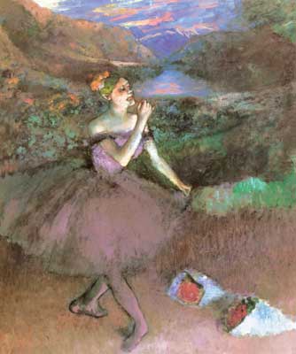Edgar Degas, Dancer with Bouquets Fine Art Reproduction Oil Painting