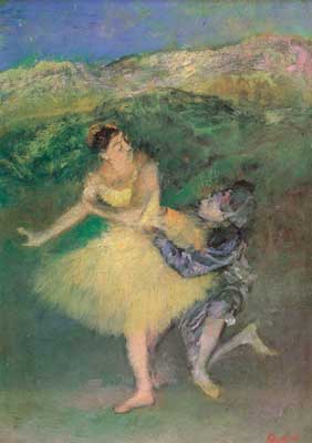 Edgar Degas, Harlequin and Columbine Fine Art Reproduction Oil Painting