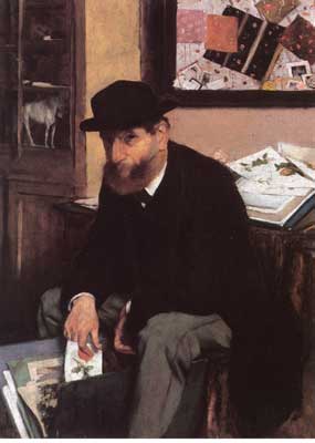 Edgar Degas, The Collector of Prints Fine Art Reproduction Oil Painting