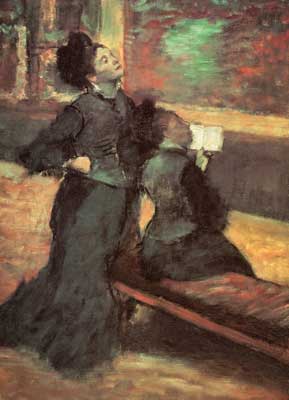 Edgar Degas, Visit to a Museum Fine Art Reproduction Oil Painting