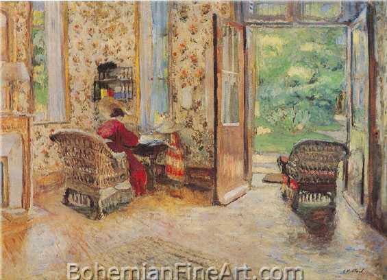 Edouard Vuillard, Entrance to the Garden Fine Art Reproduction Oil Painting