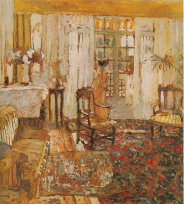 Edouard Vuillard, Interior: Woman Before a Window Fine Art Reproduction Oil Painting