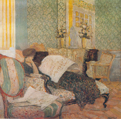 Edouard Vuillard, The Chaise Longue Fine Art Reproduction Oil Painting