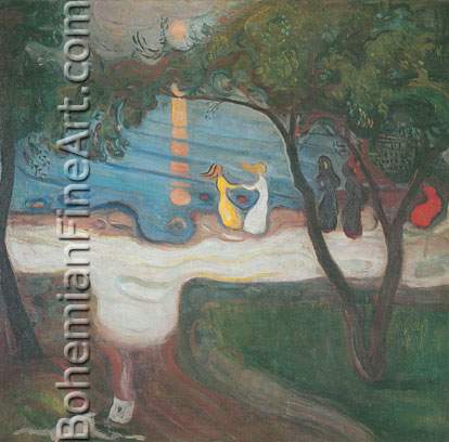 Edvard Munch, The Dance on the Shore Fine Art Reproduction Oil Painting
