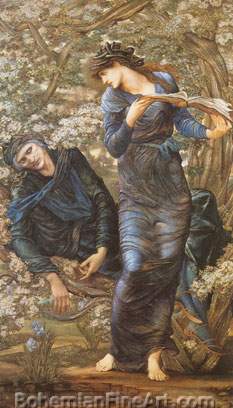Edward Burne-Jones, The Beguiling of Merlin Fine Art Reproduction Oil Painting