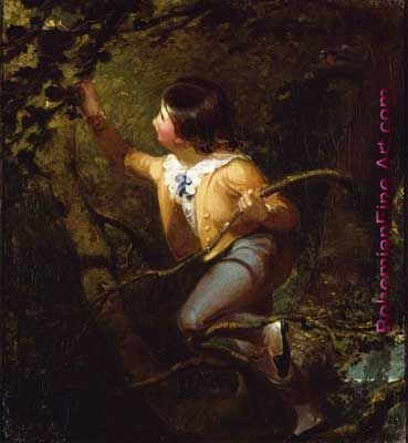 Emmanuel Leutze, Bird Nesting Fine Art Reproduction Oil Painting