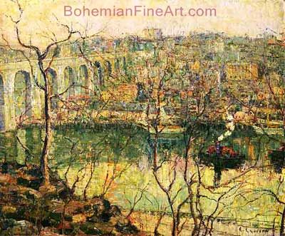 Ernest Lawson, High Bridge Fine Art Reproduction Oil Painting