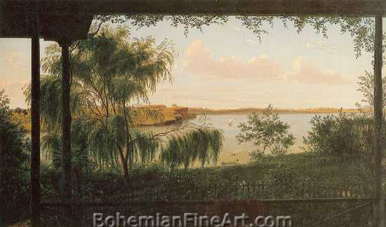 Eugene von Guerard, From the Verandah of Purrumbete Fine Art Reproduction Oil Painting