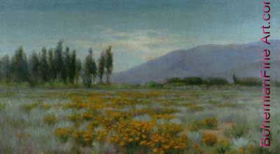 Fannie Duvall, Field of Poppies Fine Art Reproduction Oil Painting